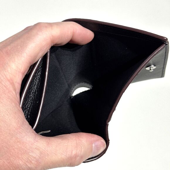 COACH X Mint + Serf Morgan Small Bifold Wallet Black Multi Limited Edition CM672 - Picture 9 of 10